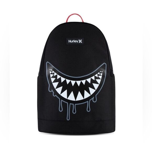 Hurley Graphic Backpack Black Shark - Picture 1 of 7